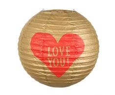 Boland BOL48009 Lanterne en papier Love You 25 cm