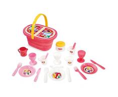 Smoby - 310554 - Disney Princess - Panier Pique -Nique - Dinette avec Panier - + 21 Accessoires Inclus