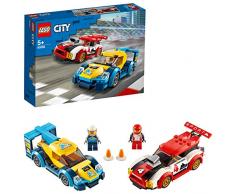LEGO City Turbo Wheels, Les voitures de course avec 2 figurines de conducteurs et véhicules de rally pour enfants de 5 ans et plus, 240 pièces, 60256