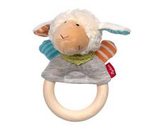 sigikid- Marionnette de Doigt-Hochet Anneau Boller Schäfle, 39244