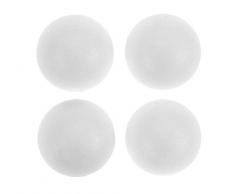GLOREX 6 3803 529 Lot de 4 Boules de polystyrène Blanc Diamètre env. 6 cm Idéal pour Le Bricolage, Pâques et Noël Décoration avec palettes