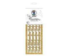 Ursus 57530003 Lot de 2 Planches de décoration de Noël Doré