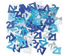 Gifts Shatchi-157 Lot de 4 confettis de table Motif paillettes Bleu 14 g