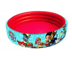 GIM Nickelodeon Piscine Gonflable avec 3 Boudins-Paw Patrol, 870-30170, 100 x 30 cm