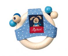 sigikid, Garçon, Hochet en Bois Lapin, Semmel Bunny, Bleu, 75061