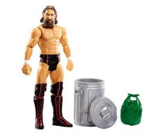 WWE Coffret Wrekkin figurine de catch articulée Daniel Bryan pouvant donner des coups de pied, poubelle incluse, jouet pour enfant, GLG06