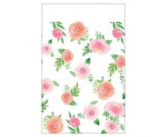 Amscan International 572165 Plastique Vaisselle, nappe en papier Motif floral pour bébé