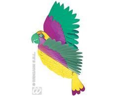 Widmann Generique - Décoration Perroquet Pendule Décoration de fête Multicolore 36 x 28 cm