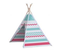 John- Tipi Jeu Tente pour Enfants Modèle en Chevron, 77204, Multicolores