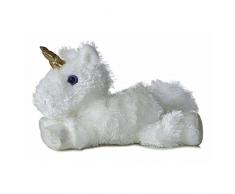 Aurora World 16622 – Mini Flop Sies Licorne, Blanc, Peluche