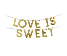 Neviti 775219 Guirlande de buffets Motif floral Rose/pêche/doré 10,5 x 7,5 x 10,5 cm