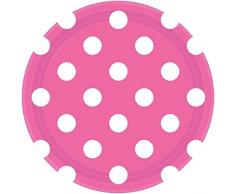 Amscan International 541537–103 18 cm Assiettes en Carton de Pois