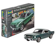 Revell Maquette de Voiture 1 : 24–1965 Ford Mustang 2 + 2 Fastback Reproduction à léchelle 1 : 24, Niveau 4, Copie fidèle de l’Origine, avec Beaucoup de détails, 07065.