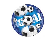Procos PR2379 Lot de 10 assiettes en papier avec ballons de football Multicolore