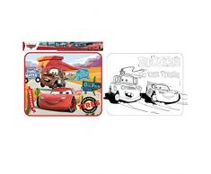 ARDITEX - 008983 - Pare-Soleil Auto avec Un Poster À Colorier - Set De 2 - Cars - 44 X 36 Cm