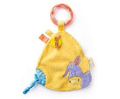 Woodyland 1068700014 Doudou âne avec hochet Laki, Multicolore