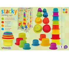 Peterkin 70108 Stacky Gobelets empilables Multicolore