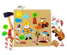 Hess Jouet en Bois 30287 – Mobile Chantier