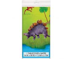 Unique Party 58313 - Nappe en Plastique - 2,13 m x 1,37 m - Fête à thème des Dinosaures