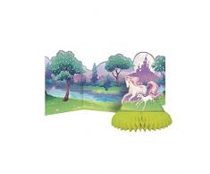 Creative Conversion Licorne Fantasy – Centre de Table avec Base de nid dabeille