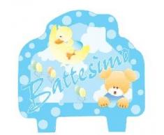 Givi Italia 51262 Battesimo décoré Bougie, Multicolore