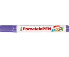 Kreul 16312 - PorcelainPen easy Pointe de pinceau indéformable pour peindre et décorer du verre, de la porcelaine et de la céramique émaillée - Épaisseur de trait : env. 1 à 3 mm - Violet