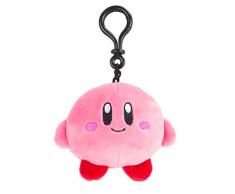 TOMY T12977 Mocchi Nintendo Smiley Kirby Peluche 10 cm pour Les Fans de Jeux rétro, Jouet à Clipser, Gadgets de Bureau et Accessoires de Bureau pour Les Enfants à partir de 3 Ans