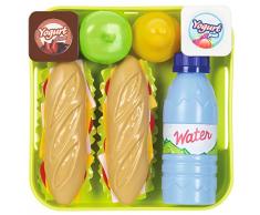Jouets Ecoiffier - Plateau de Sandwich avec accessoires pour enfants - Imitations daliments en plastique alimentaire - Dès 36 mois - Fabriqué en France