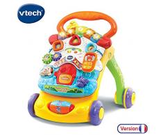 VTech - Super Trotteur Parlant 2 en 1 Orange – Trotteur interactif pour apprendre à marcher