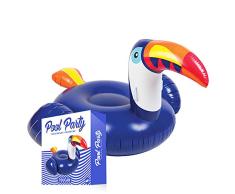 Bouée Gonflable Géante Toucan Bleu XXL | Bleu Toucan | Pool et Beach Party | Bouée Toucan | Jeux de Piscine | Été | Bouée Géante | Matelat Gonflable | Créée par OriginalCup®