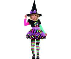 Déguisement sorcière coloré Fille Halloween
