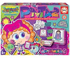 Educa- Distroller Table design de lumière colorée et décore avec autocollants et livre avec modèles, à partir de 5 ans (18339)