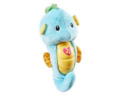 Fisher-Price Petit HippocLampe veilleuse bébé en peluche, jouet musical et lumineux bleu dès la naissance, DGH82