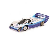 Minichamps- Miniature Voiture Porsche 956 K DRM Zolder 1983 Echelle 1/18, 155836611, Blanc/Bleu