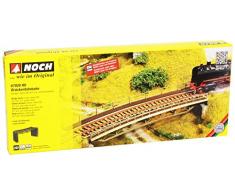 Noch - 67026 - Modélisme Ferroviaire - Tablier Du Pont Courbe R2 437 Mm Avec Têtes De Pont