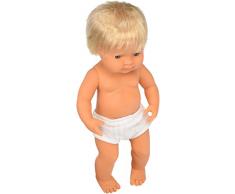 Miniland Miniland31051 38 cm européenne garçon poupée sans sous-vêtements
