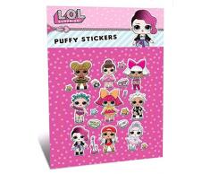 Lot de 20 stickers Puffy de LOL Surprise (9781788240789)