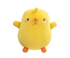 TOMY MOLANG - Peluche Poussin Piu Piu Super Douce L66059, Peluche Molang, Peluche Douce et Moelleuse à Collectioner, Doudou Poussin Jaune, Poussin en Peluche Pour Enfants et Fans de Molang