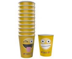 NPW émoticône Party gobelets Assortiment Papier Tasses dEmojinal, NPW55283, None