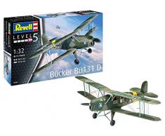 Revell 03886 Maquette davion Bücker Bü131 Jungmann, échelle 1/32, Multicolore