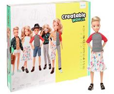 Mattel Creatable World Poupée à Personnaliser aux Cheveux Blonds Ondulés, Vêtements et Accessoires, Jouet Créatif pour Enfants à Partir de 6 Ans GGT67