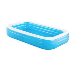 Bestway 54009 Piscine gonflable familiale De Luxe bleue 305 x 183 x 56 cm