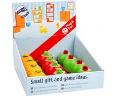 Small Foot 11570 présentoir Culbutos avec Son en Bois, Abeille, Chenille et Coccinelle en Souvenir pour Les Enfants Jouets