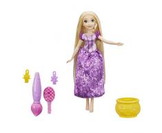 Disney Princesses Princess Poupée Raiponce Cheveux Feeriques, E0064, Multicolore