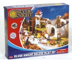 Oxalis - Jeu de Construction - Château Fort et Chevalier - 34X39X30 cm