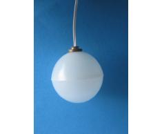 Rulke Rulke010504 Lampe à Suspension avec Boule de Plastique Blanc