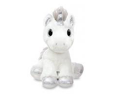 Aurora World 60855 Sparkle Tales Twilight Licorne Peluche, Argent, 30,5 cm