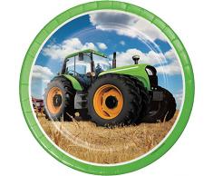 Creative Conversion du Tracteur Temps Assiettes en Papier (8 Fils), 22,2 cm