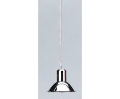 Rulke Rulke010574 Lampe à Suspension avec Abat-Jour Plaqué Nickel