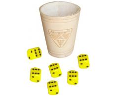 TEEPE Sport Verlag 13380 – Alemannia Aix-la-Chapelle Cube Mug avec 6 dés